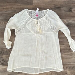 No Boundaries Cream Lace Blouse